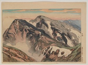 Habuka san, a Tizenkét jelenet a Japán-Alpokban című sorozatból, Taisho korszak alkotó: Hiroshi Yoshida