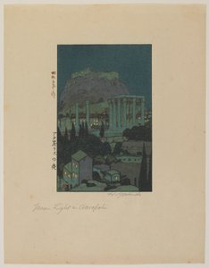Holdfény az Akropoliszban, Showa korszakban alkotó: Hiroshi Yoshida
