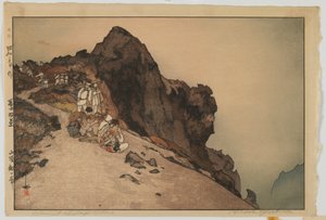 Fuji csúcsa, a Tíz kilátás a Fuji-hegyről sorozatból, Showa-korszak alkotó: Hiroshi Yoshida