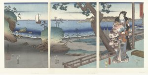 dee gante p rin s genji kéz sma Furyu Genji Suma (Blood Sound Obje CT) alkotó: Hiroshige (I) , Utagawa