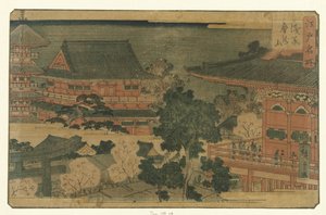 De Kinryu bal kéz mpel kéz Asakusa Asakusa Kin Ryu (vérhang CT) Tongue out tag Edo (a sorozat földje) Edo híres helyei alkotó: Hiroshige (II) , Utagawa
