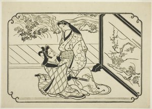A Képernyő mögött alkotó: Hishikawa Moronobu