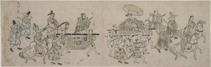 Koreai Nagykövetség felvonulása alkotó: Hishikawa Moronobu