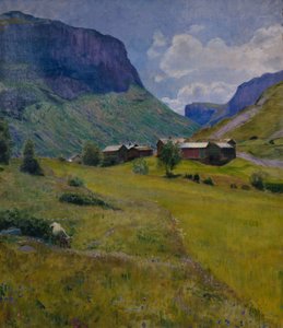 Hegyi farm alkotó: Hjalmer Eilif Emanuel Peterssen