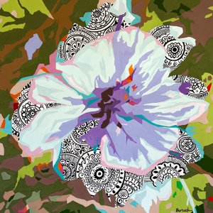 Floral Abstract #4, 2023 (gouache, papír)