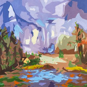 Landscape Obscura #1, 2023 (olaj, vászon)
