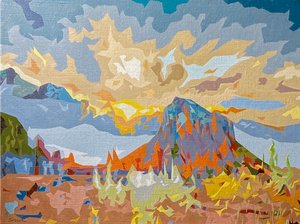 Landscape Obscura #3, 2023 (olaj, vászon)