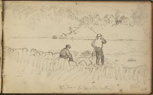 Két horgászó férfi alkotó: Homer Dodge Martin