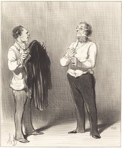 (A szolga) - Monsieur jól tenné... alkotó: Honoré Daumier