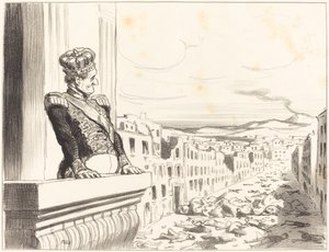 Nápolyban - A királyok legjobbja... (1. lemez) alkotó: Honoré Daumier