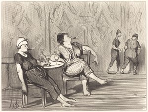 A bárban alkotó: Honoré Daumier