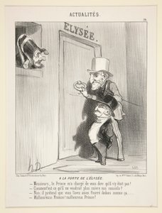 Az ajtóban a alkotó: Honoré Daumier
