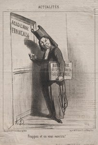 Aktualitások (41. sz.): Kopogj, és megnyílik neked! alkotó: Honoré Daumier