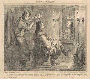 Agamemnon megkoronázása zárt ajtók mögött alkotó: Honoré Daumier