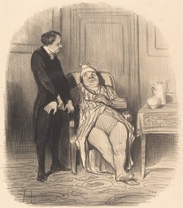 Ah! doktor... azt hiszem... hogy van mellkasom! alkotó: Honoré Daumier