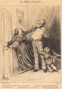 Ah! te vagy a férjem, ah! te vagy a mester... alkotó: Honoré Daumier