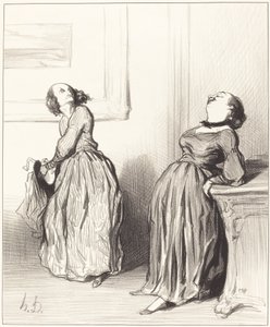 Ó, azt látod, hogy az utolsó regényem nem egészen... alkotó: Honoré Daumier