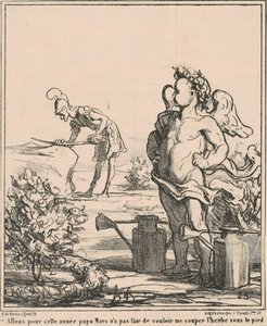 Gyerünk, apa March... alkotó: Honoré Daumier