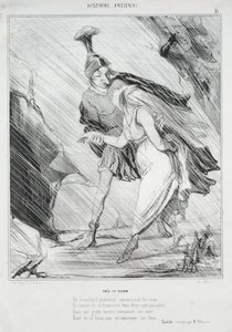 Ókori történelem (15. tábla): Aeneas és Dido alkotó: Honoré Daumier