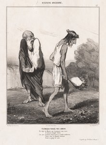Ókori történelem: Pl. 27, Telemachus Ravaged by Love alkotó: Honoré Daumier
