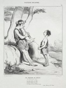 Ókori történelem, 48. tábla: Vergilius pásztorai alkotó: Honoré Daumier