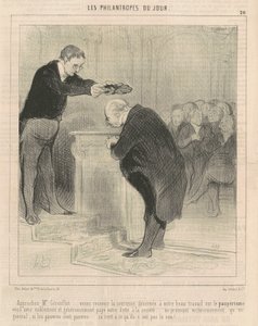 Közeledjen Gérenflot úrhoz ... gyere és fogadd ... alkotó: Honoré Daumier