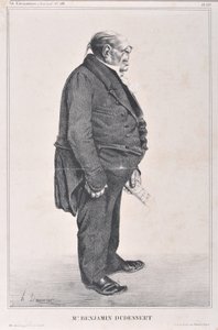 Honore Daumier (1808-1879) alkotásai. A Charivari 1833-ból származik: „” M. Benjamin Dudessert” karikatúra-sztársorozat” „MUSEE DES BEAUX ARTS – PALAIS LONGCHAMP, MARSEILLE alkotó: Honoré Daumier