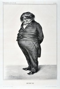 Honore Daumier (1808-1879) alkotásai. Charivari 1833-ból származik: Serie Celebrites de la Caricature "" M. Plum"" SZÉPMŰVÉSZETI MÚZEUM - PALAIS LONGCHAMP, MARSEILLE alkotó: Honoré Daumier