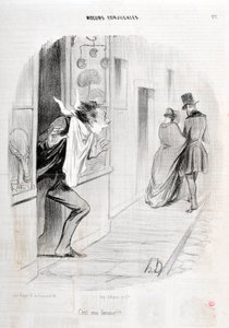 Honore Daumier (1808-1879) alkotásai. A Charivari az 1840-es Serie MORIES CONJUAL-ból származik "" A feleségem!!! “” SZÉPMŰVÉSZETI MÚZEUM – LONGCHAMP PALOTÁJA, MARSEILLE alkotó: Honoré Daumier