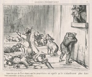 Párizs utcáinak megjelenése óta... alkotó: Honoré Daumier