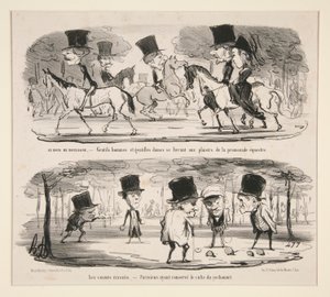 A Bois de Boulogne-ban alkotó: Honoré Daumier