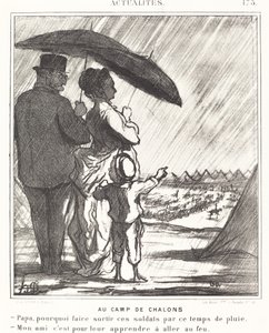 A Camp de Chalonsban alkotó: Honoré Daumier