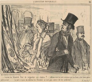 Hamarosan végez a kendővel? alkotó: Honoré Daumier