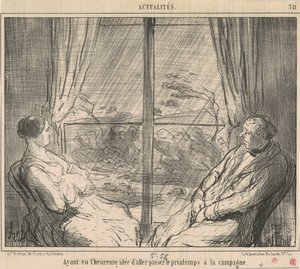 Az volt az ötlet, hogy menjek... alkotó: Honoré Daumier