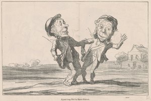 Túl sokat ünnepelve Saint-Hubertet alkotó: Honoré Daumier