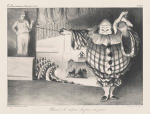 Engedje le a függönyt, a bohózat véget ért alkotó: Honoré Daumier