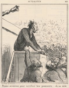 Jó lehetőség az ellenőrzésre... alkotó: Honoré Daumier