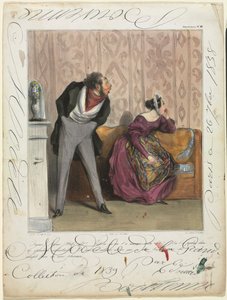 Caricaturana lemez 36: Miből! Honnan! A hozományod..., 1837. alkotó: Honoré Daumier