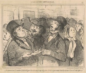 Ez a Monsieur Courbet figurákat csinál... vulgáris... alkotó: Honoré Daumier