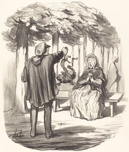 Ott vagy? alkotó: Honoré Daumier