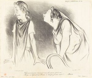 Bájos... minden szívet maga után vonz... alkotó: Honoré Daumier