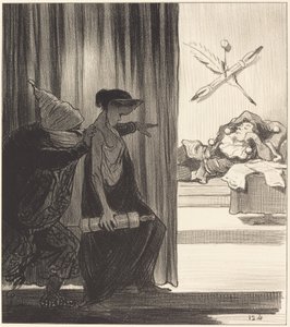 Clytemnestra lökte Mimi Véron... alkotó: Honoré Daumier