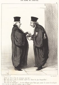 Ahogy mondtam kereken, kész! alkotó: Honoré Daumier