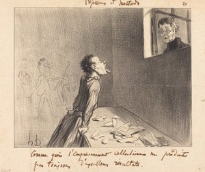 Mint amilyen a cellás börtön... alkotó: Honoré Daumier
