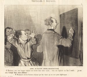 Hogyan lesz valakiből nagy matematikus alkotó: Honoré Daumier