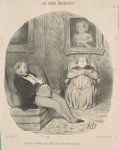 Hogy végződik... egy házassági beszélgetés alkotó: Honoré Daumier