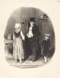 Hogyan!... minden juhom meghalt... alkotó: Honoré Daumier