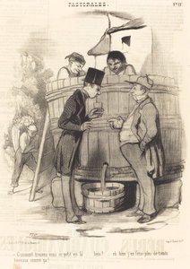Hogyan találja meg ezt a kis bort... alkotó: Honoré Daumier