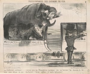 Sofőr... Elvittem a futárokat... alkotó: Honoré Daumier