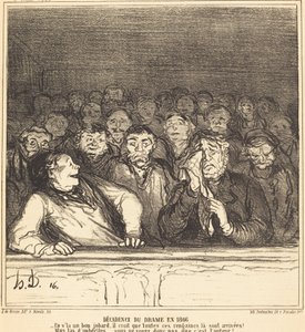 A dráma hanyatlása 1866-ban alkotó: Honoré Daumier